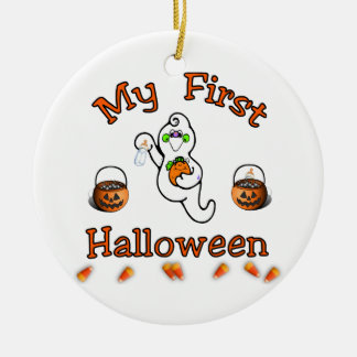 My First Halloween Ceramic Ornament