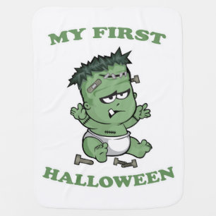 My First Halloween Cute Baby Boy Girl 2023 Baby Blanket