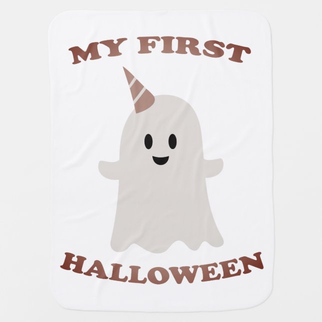 My First Halloween Cute Baby Boy Girl 2023 Blanket (Front)