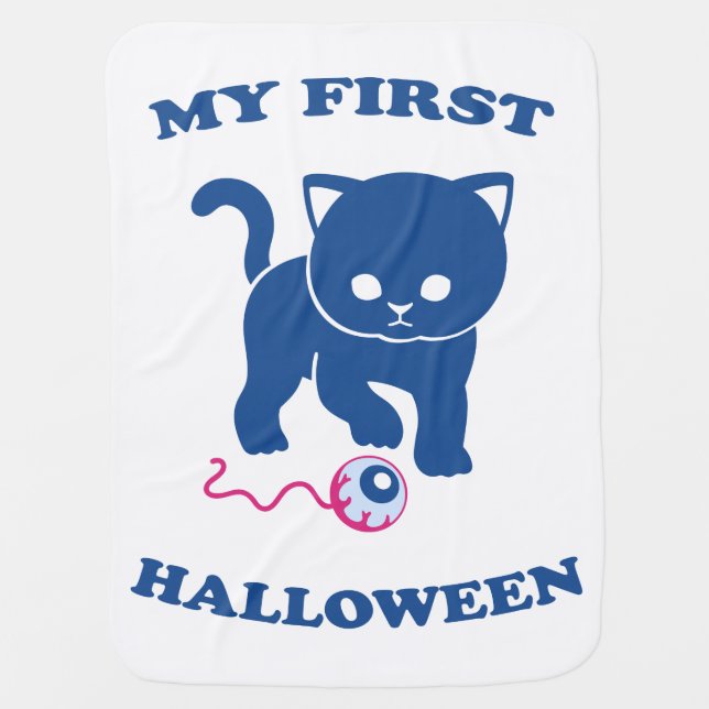 My First Halloween Cute Baby Boy Girl 2023 Blanket (Front)