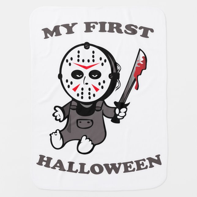 My First Halloween Cute Baby Boy Girl 2023 Blanket (Front)