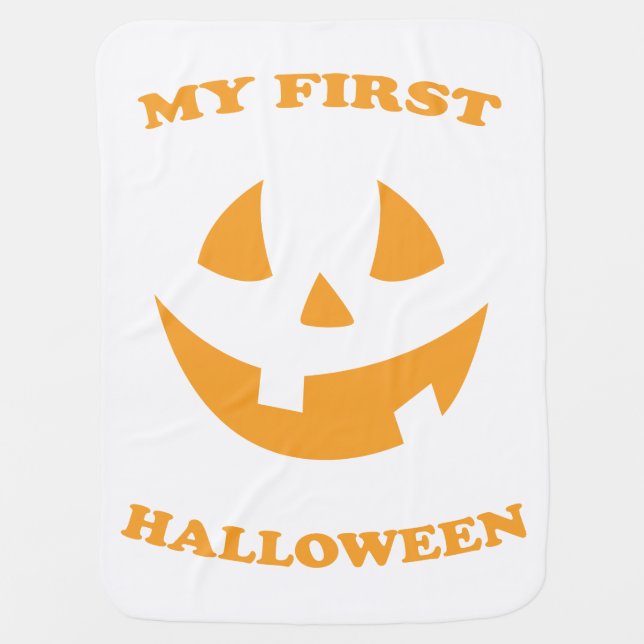 My First Halloween Cute Baby Boy Girl 2023 Blanket (Front)