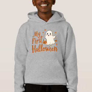 My First Halloween - Cute Ghost Design Kids Hoodie