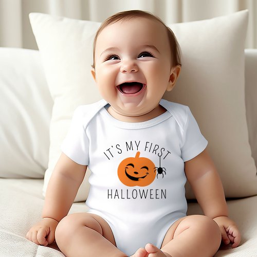 My First Halloween Happy Pumpkin Baby Bodysuit