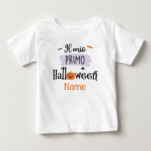 My First Halloween - Il Mio Primo Halloween Baby T-Shirt (Front)
