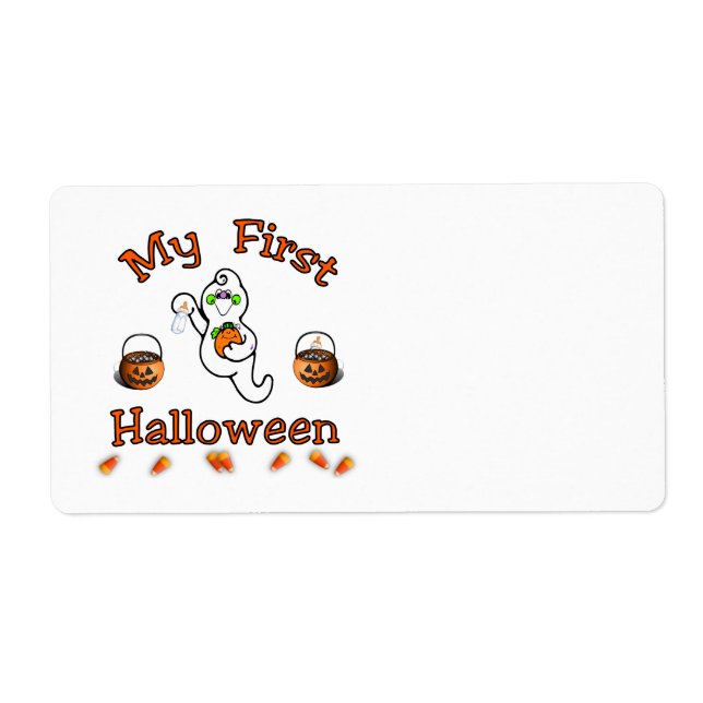 My First Halloween Label (Front)