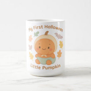 My First Halloween Little Pumpkin Baby Milestone Color Morph Mug
