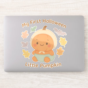 My First Halloween Little Pumpkin Baby Sticker