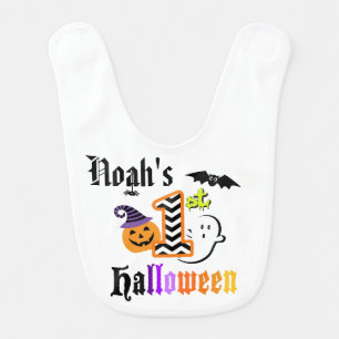 My First Halloween Personalized Bib