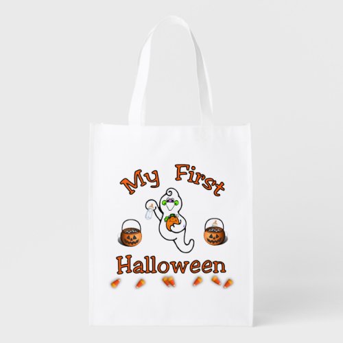 My First Halloween Reusable Grocery Bag