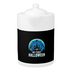 My First Halloween Spooky Haunted House Design_1 Teapot