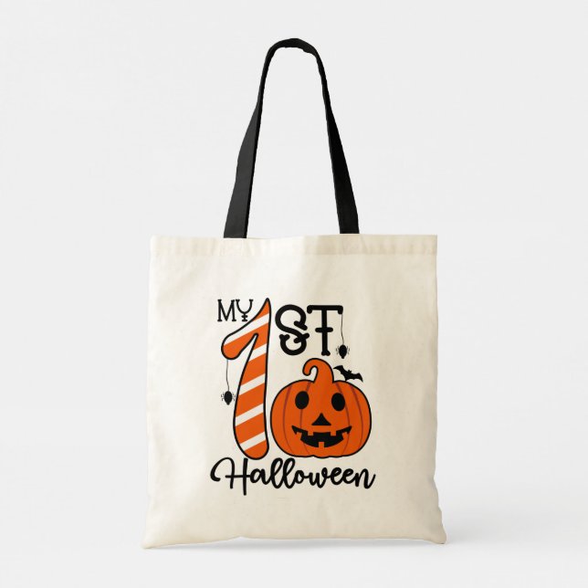 My First Halloween Trick or Treat Kids Candy Bag (Back)