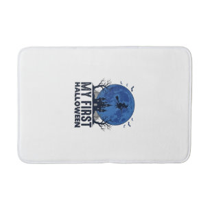 My First Halloween Vintage Engraving Kids Design_1 Bath Mat