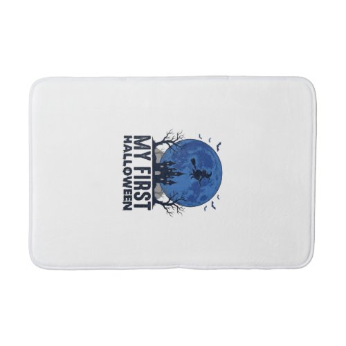 My First Halloween Vintage Engraving Kids Design_1 Bath Mat