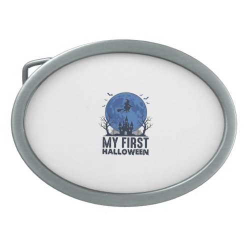 My First Halloween Vintage Engraving Kids Design_1 Belt Buckle