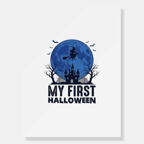 My First Halloween Vintage Engraving Kids Design_1 Foam Board