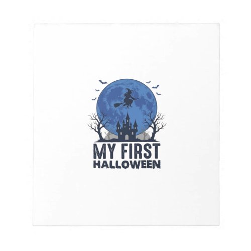 My First Halloween Vintage Engraving Kids Design_1 Notepad