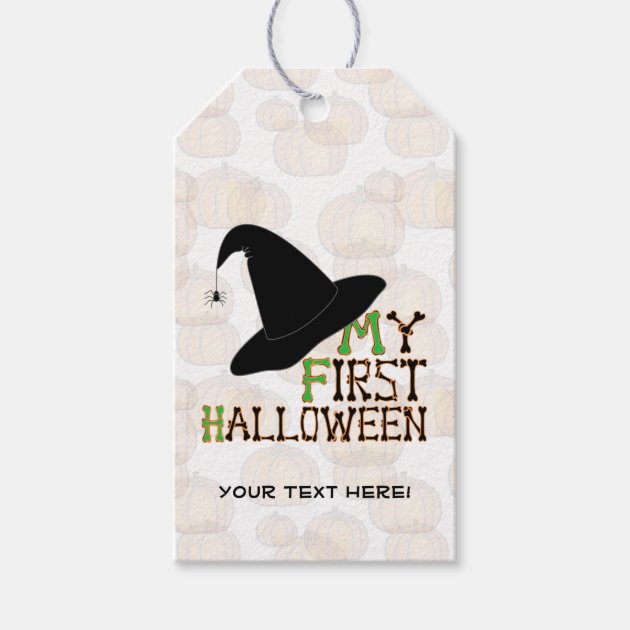 "My First Halloween" Witch's Hat - Gift Tag