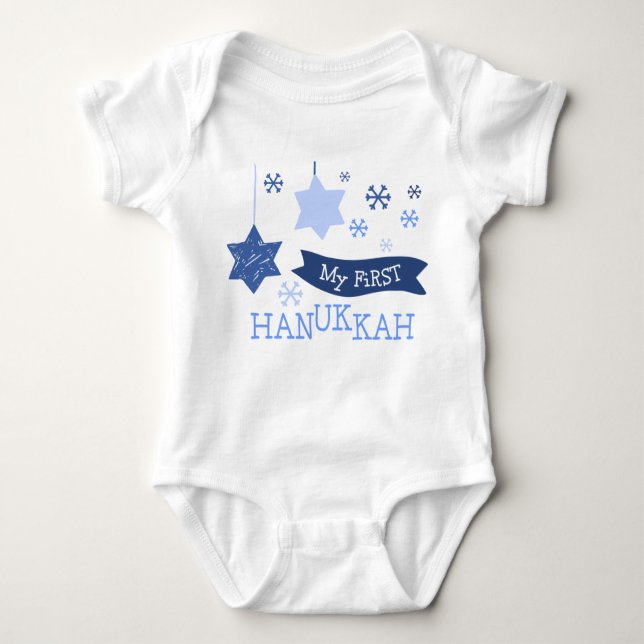 My First Hanukkah Baby Bodysuit (Front)