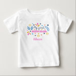 My First Hanukkah editable Baby T-Shirt<br><div class="desc">My First Hanukkah with editable name or clear if not required.</div>