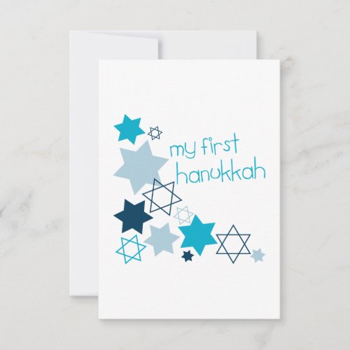 My First Hanukkah Thank You Card