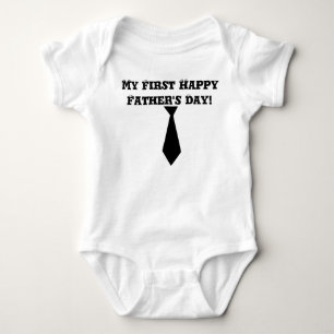 My First Happy Father's Day Baby Bodysuit