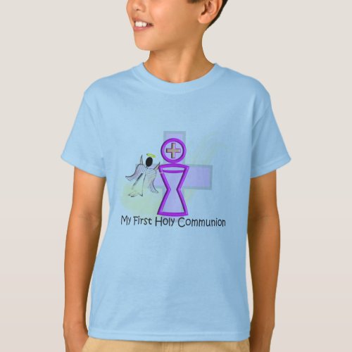 My First Holy Communion Chalice and Angel T_Shirt