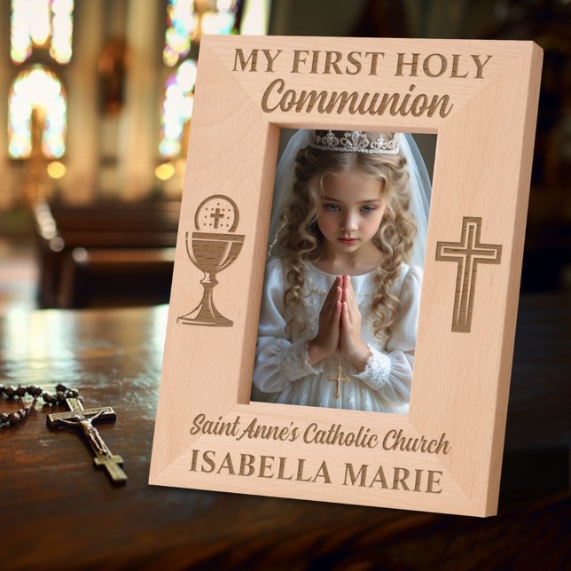 My First Holy Communion Custom Name Engraved Frames (Creator Uploaded)