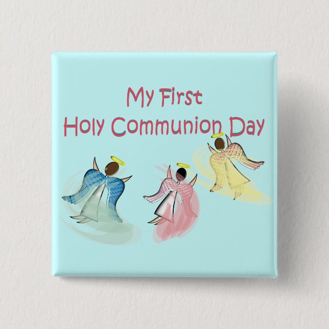 My First Holy Communion Day Gifts Pinback Button (Front)