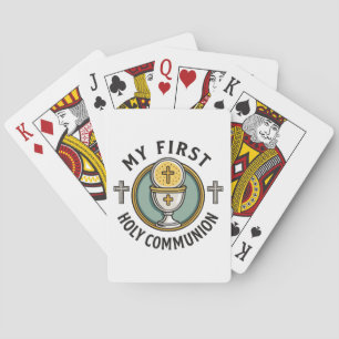My First Holy Communion Eucharist 1st Christian Poker Cards