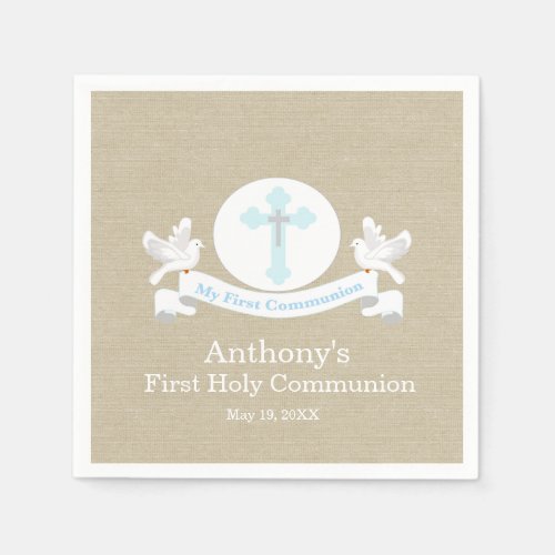 My First Holy Communion Personalized Napkin