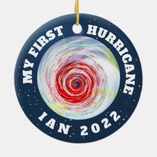 My First Hurricane Ian 2022 Ceramic Ornament