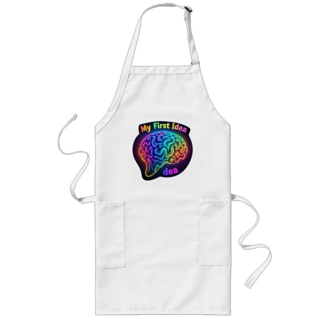 My First Idea – Creative and Inspirational Design Long Apron (Front)