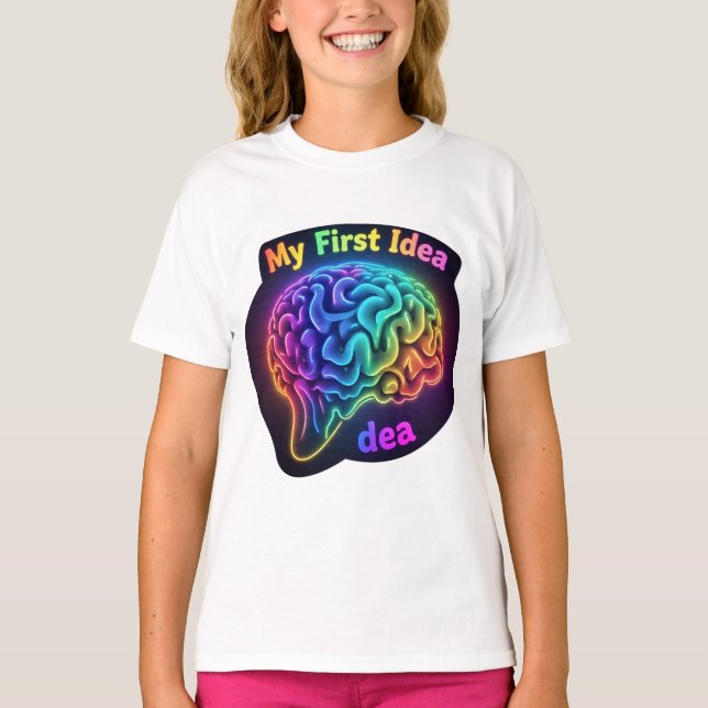 My First Idea – Creative and Inspirational Design T-Shirt (Front)