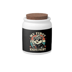 My First Knife Fight - Cool Hamster Candy Jar