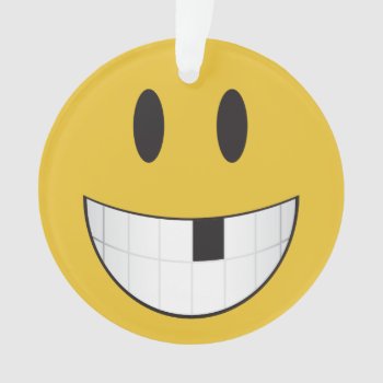 My First Loose Tooth Emoji Ornament by emoji_pillows at Zazzle