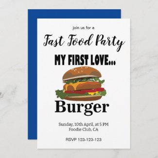 My First Love Burger Fast Food Party
