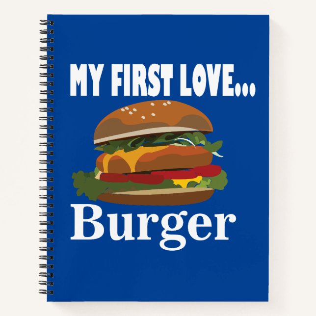 My First Love Burger Notebook (Front)