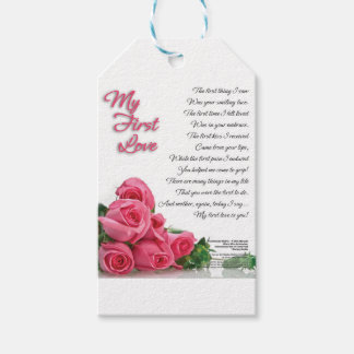 My First Love Poem Gift Tags