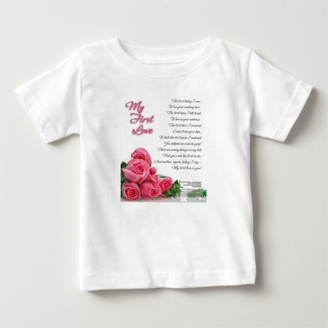 My First Love Poetry Art By Stanley Mathis Baby T-Shirt (Front)