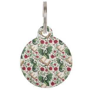 My First Loves - Dragons and Books Pet ID Tag