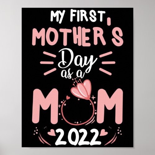 My First Mothers Day As A Mom 2022  for New Moms Poster