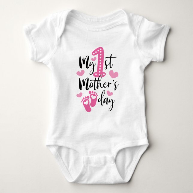 My First Mother's Day Baby Bodysuit (Front)