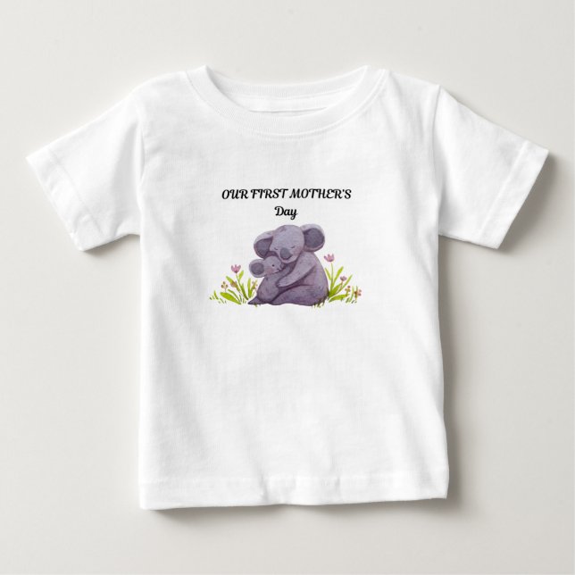 My first mother's day  baby T-Shirt (Front)