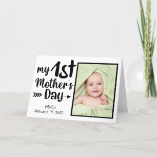 My First Mother's Day Custom Photo card