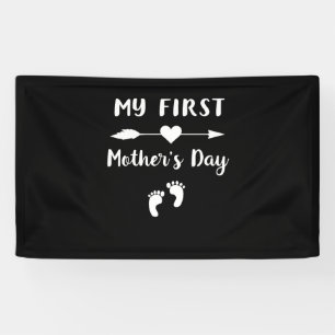 My First Mother's Day Pregnancy Announcement Mom t Banner