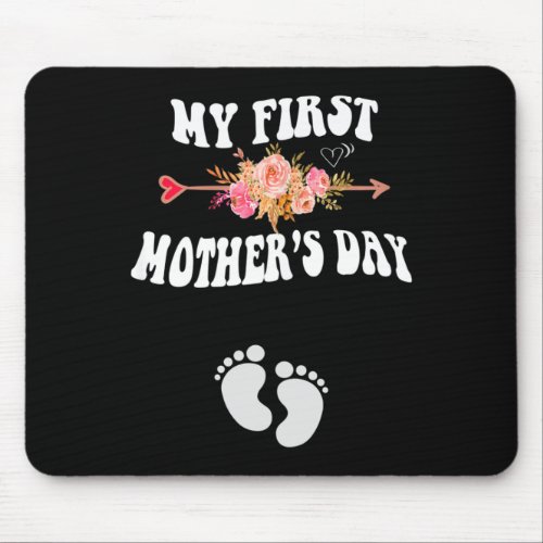 My First Mothers Day Pregnancy Announcement New Mo Mouse Pad