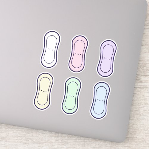 My First Period Cute Rainbow Panty Liners Sticker
