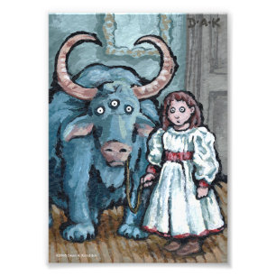 My First Pet #1 - Surreal Odd Goth Creature Photo Print