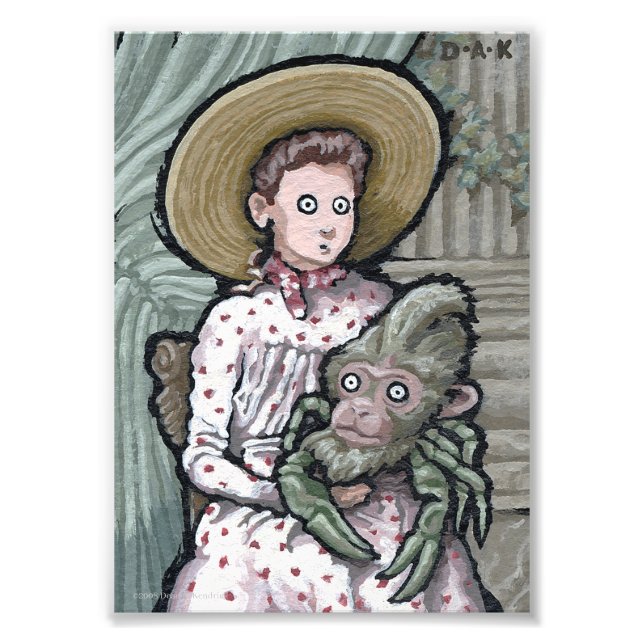 My First Pet #3 - Surreal Odd Goth Creature Photo Print (Front)